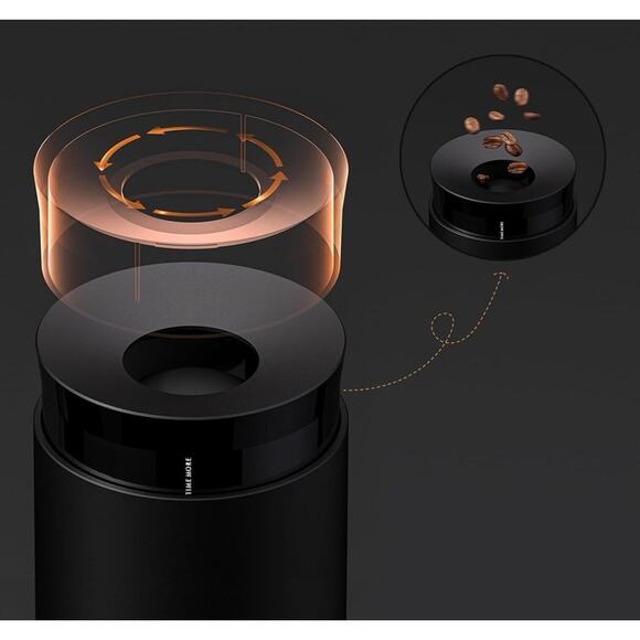 Portable Electric Coffee Grinder W/ Conical Burr 30 Grind Settings Espresso - Picture 6 of 7